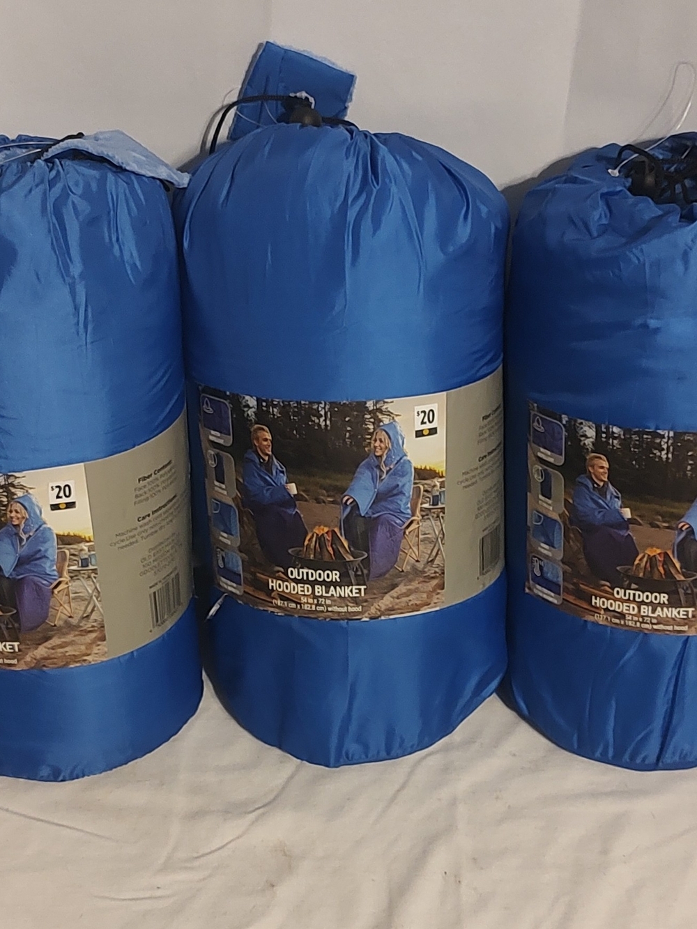 Outdoor Hooded Blanket - Blue